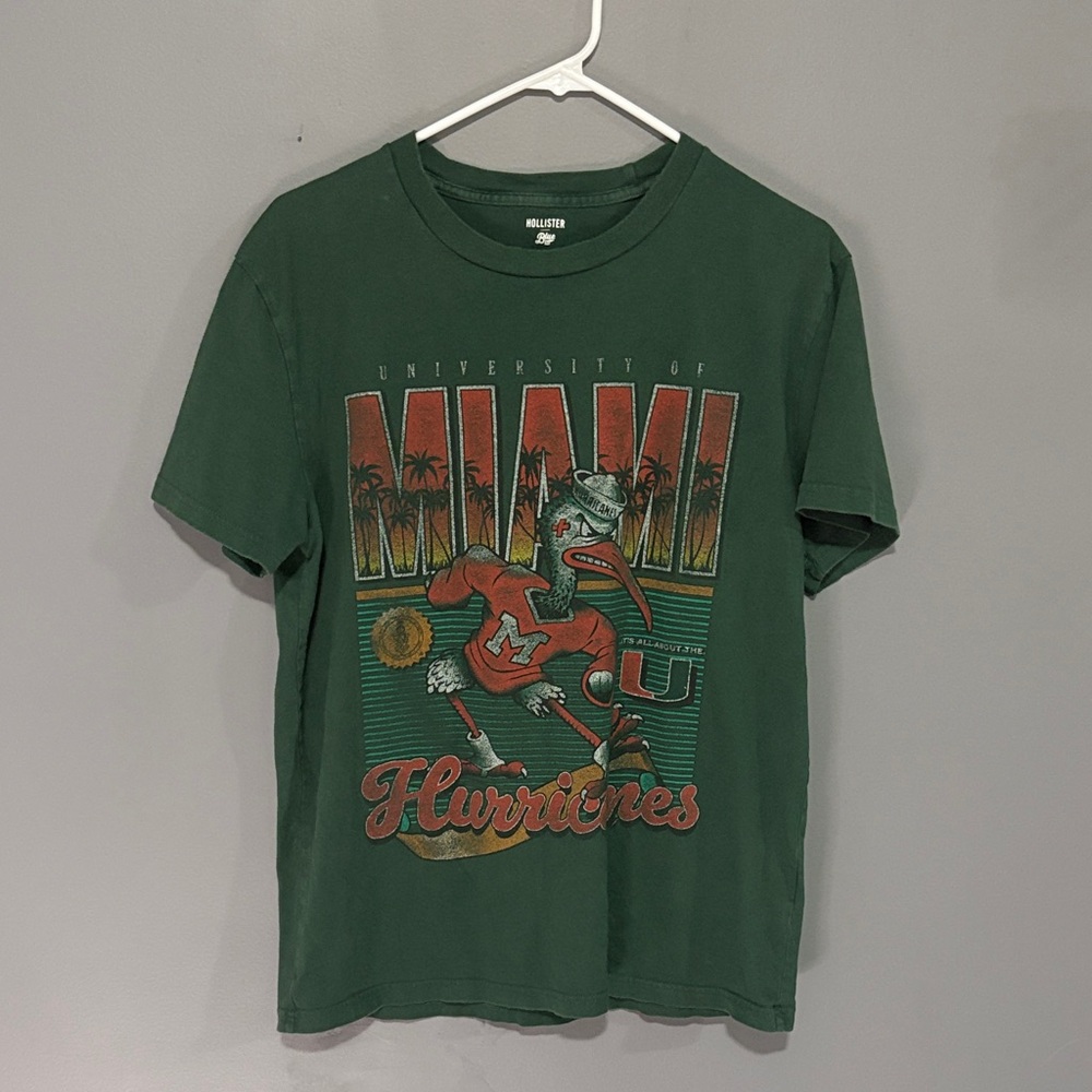 Hollister Dark Green Relaxed Fit Tee